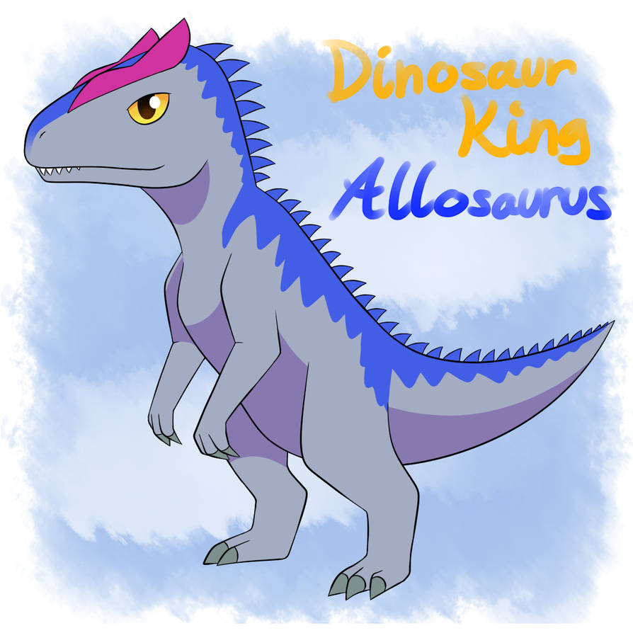 Dk Cartoon Allosaurus By Fire For Battle On Deviantart 