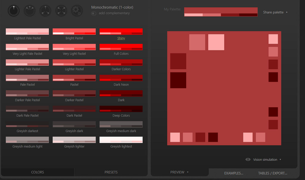 Custom Color Presets Color Scheme Designer presets by mindmenders on DeviantArt