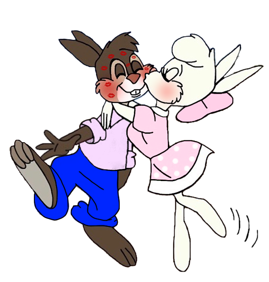 Molly Cottontail X Br'er Rabbit Kiss by Anthonyfey on DeviantArt