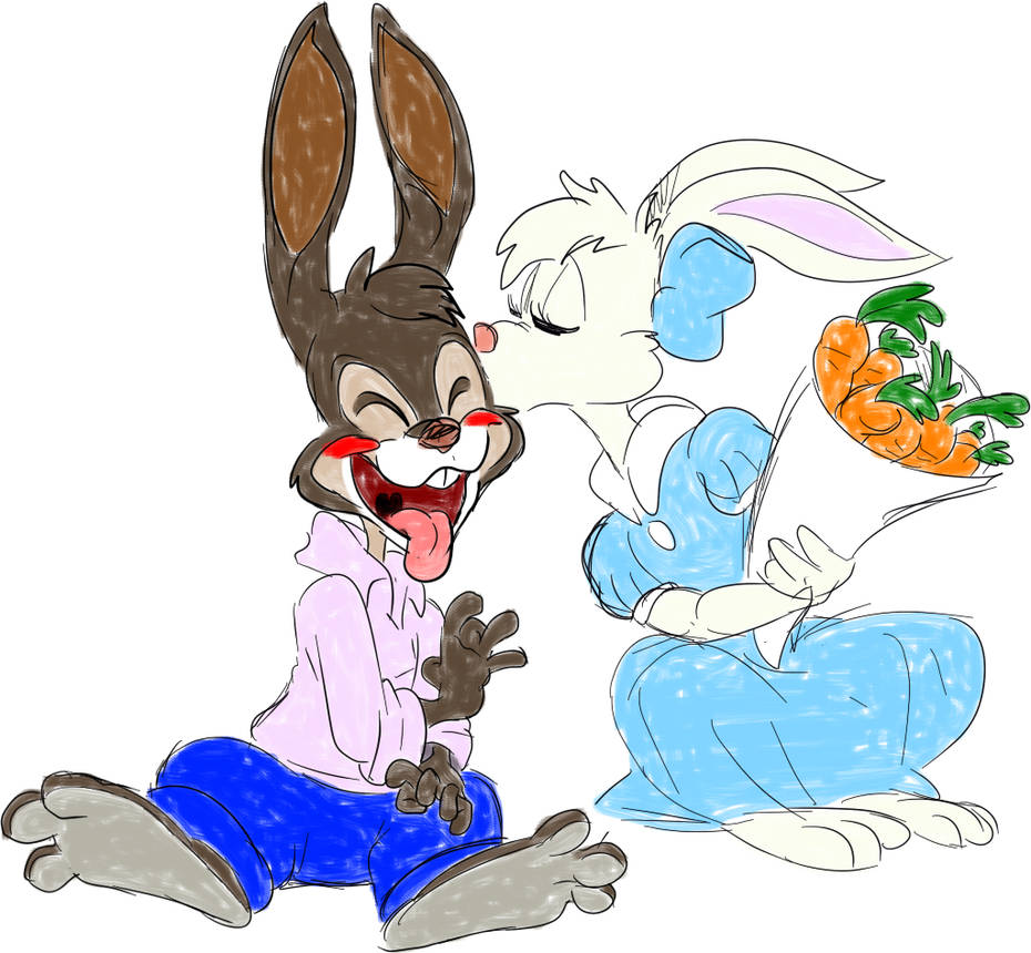 Fey Rabit Molly Cottontail kisses Br'er Rabbit by Anthonyfey on DeviantArt