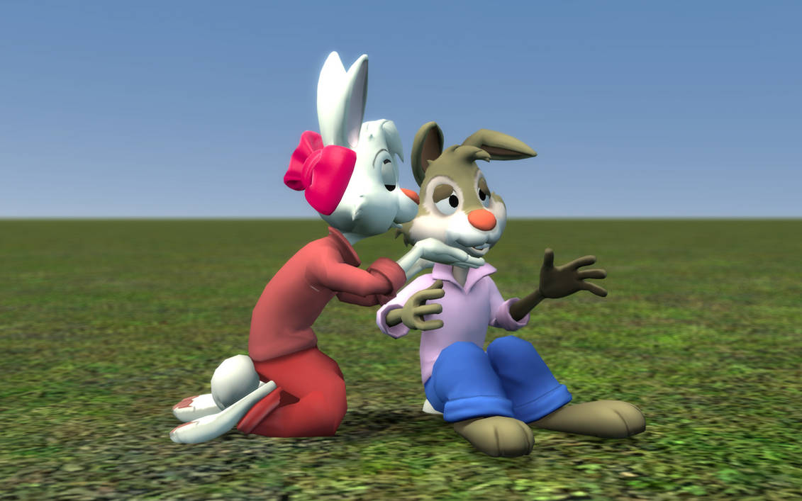 Fey Rabit Loving Rabbit kiss by Anthonyfey on DeviantArt