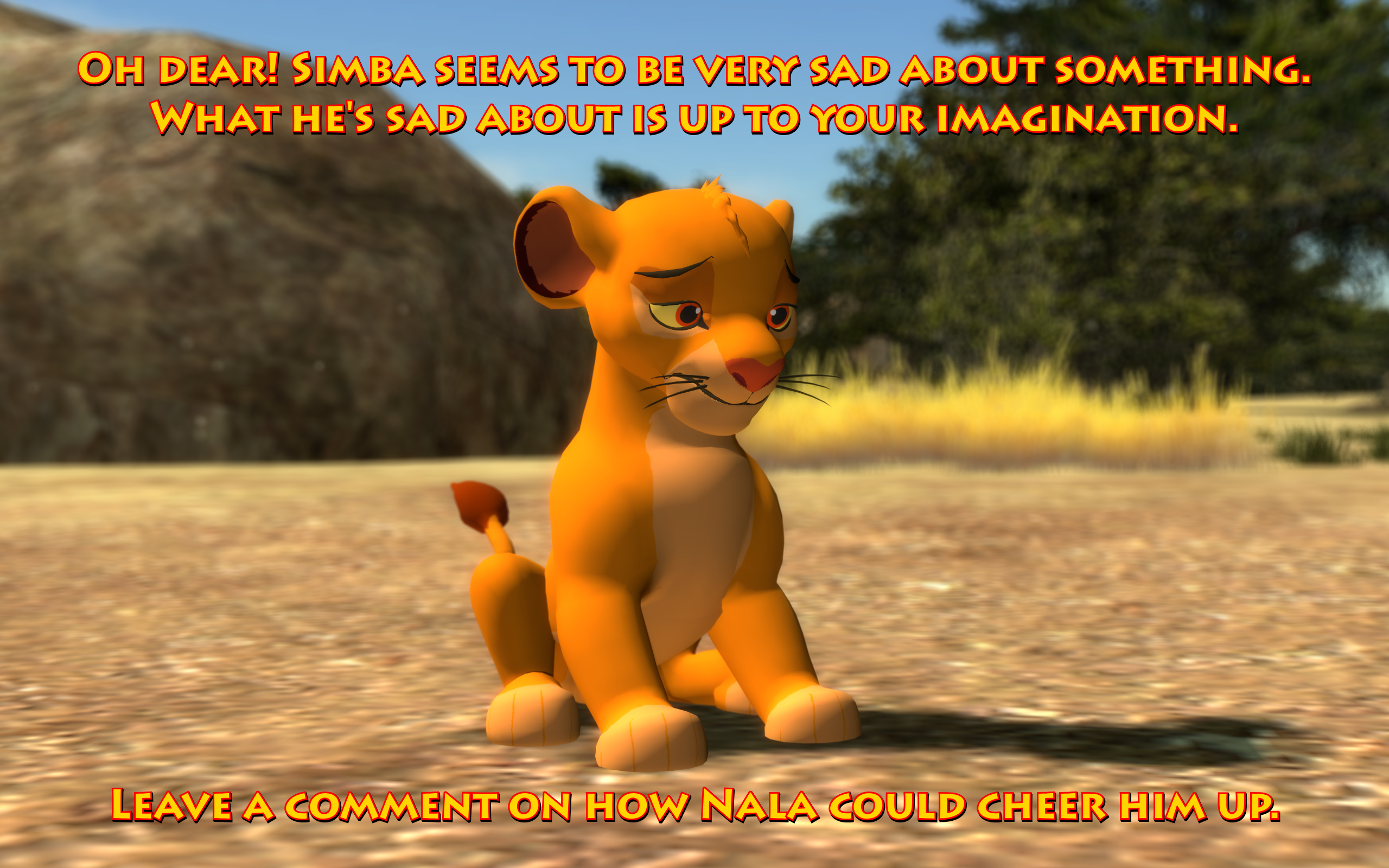 Simba Emo Cheering Simba up by Anthonyfey on DeviantArt