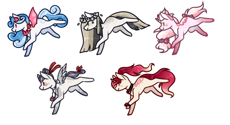 |Flower set| Mystery ponies - [CLOSED]