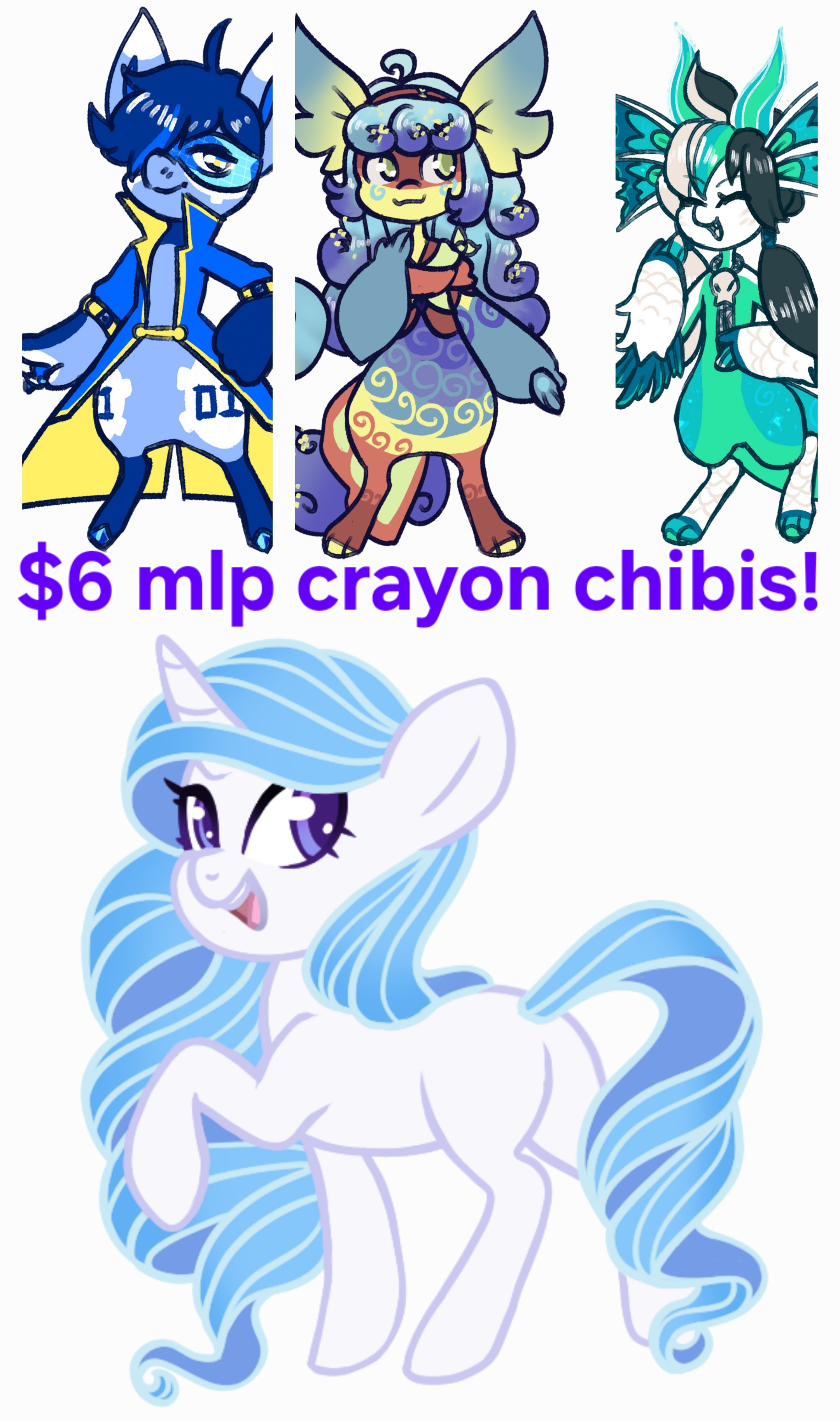 $6 mlp crayon chibi sale!!