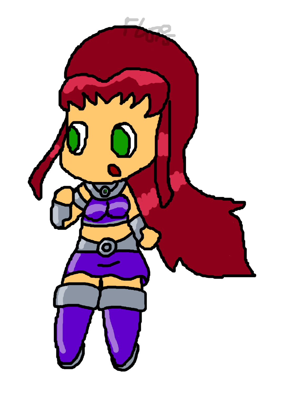 Starfire Original Teen Titans by KubyPikachuKirby on DeviantArt