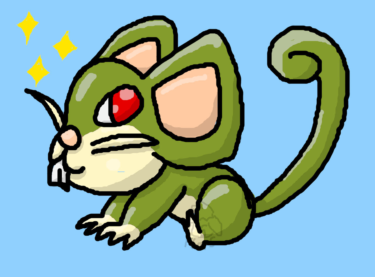 Pokemon Rattata Chibi Shiny by KubyPikachuKirby on DeviantArt