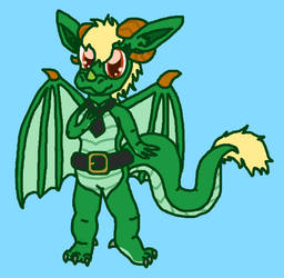 Green Anthro Dragon Oc Req