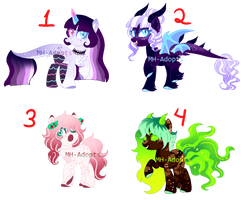 Christmas Pony crackship set price open 2/4 by MH-Adopts