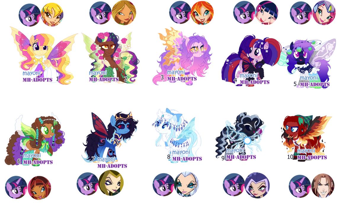 LOWERED MLP OC X Winx crossover - Open 10/10