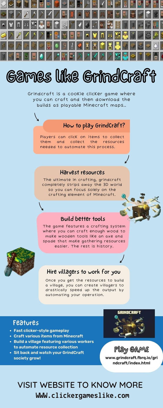 Games like GrindCraft by ClickerGamesLike on DeviantArt