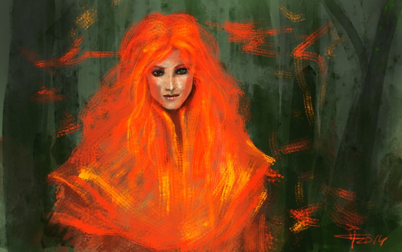 fire hair