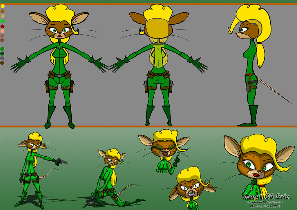 Agent C3 Brie Model Sheet- Revised