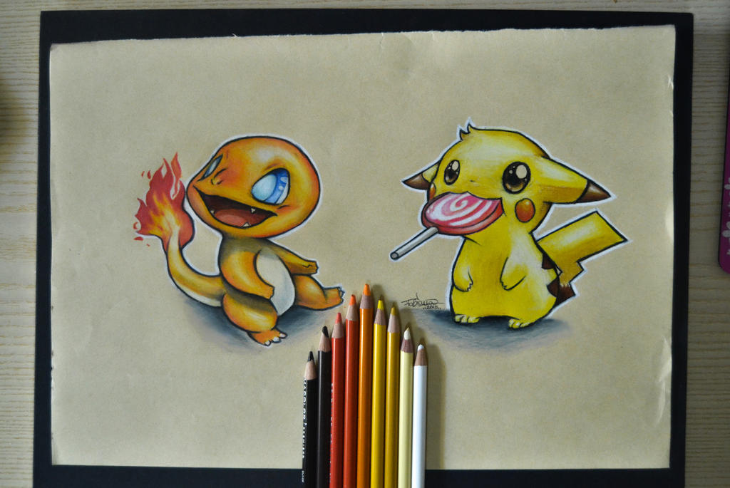 Charmander and Pikachu