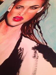 Irina Shayk in Oil Paint