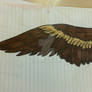 Quick lazy sketch of a bird wing