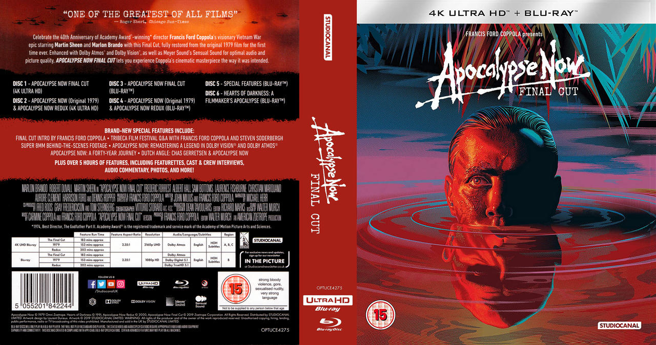 Apocalypse Disc Apocalypse Now 4K custom cover - 6 disc set by MrWidden on DeviantArt