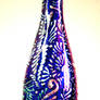 Wine Bottle, Acrylic pattern