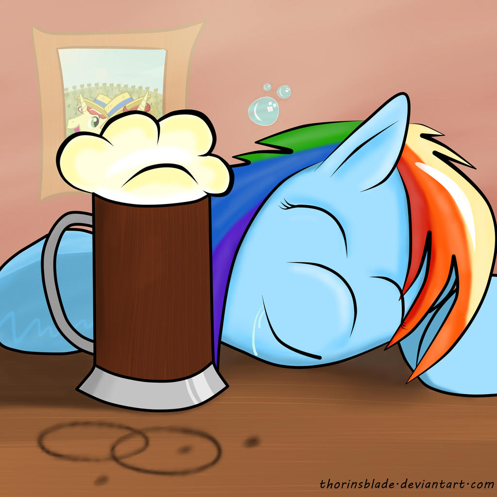 Go home Rainbow Dash, you're drunk!