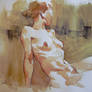 Nude watercolor