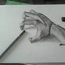 Attempt to draw 3D realistic hand