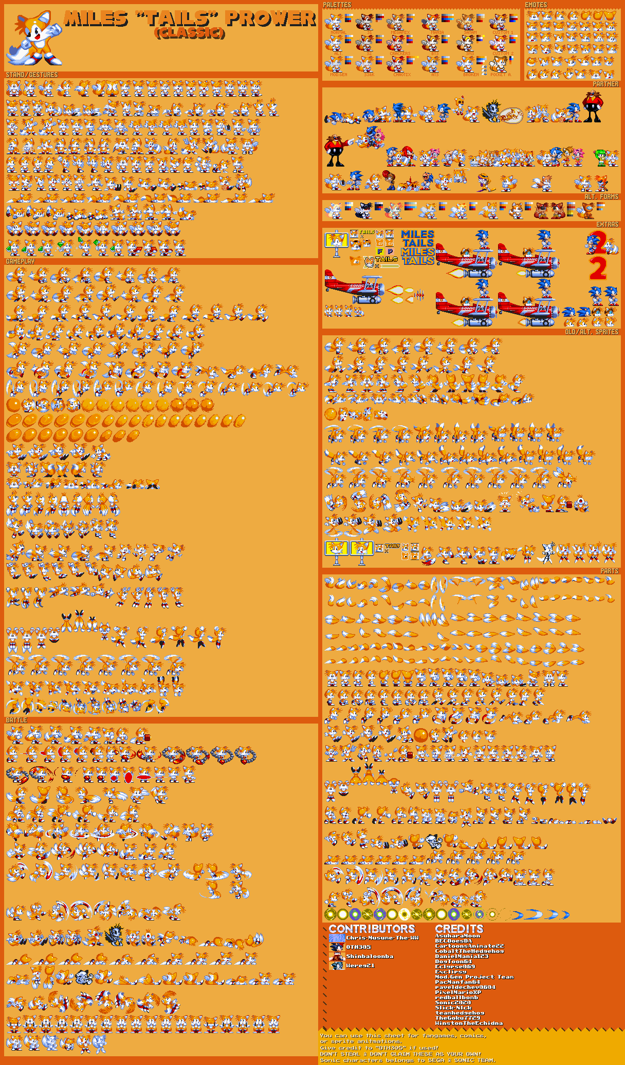 Sprites de tails Modgen by Rolin2026Pro on DeviantArt