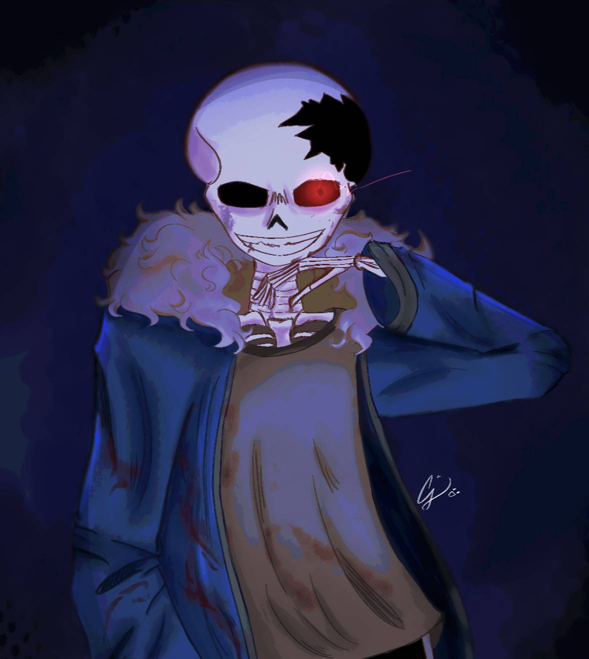 Killer sans phase 2 by Ducred-blue on DeviantArt