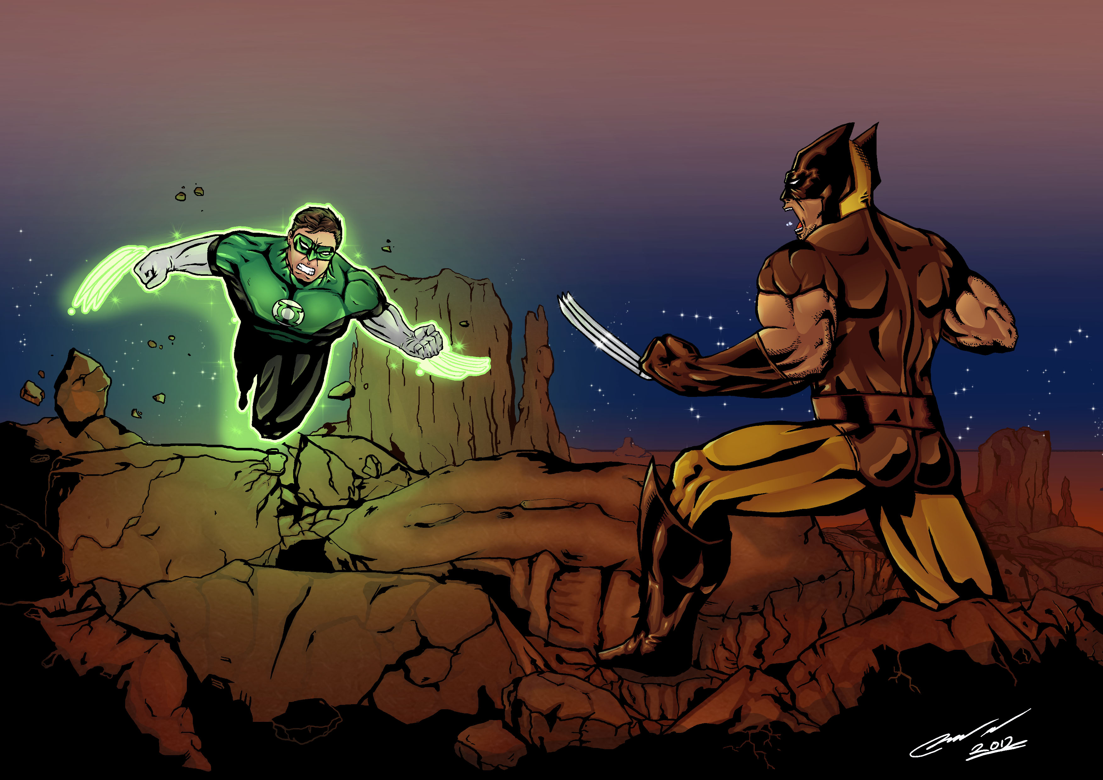 Wolverine vs Green Lantern