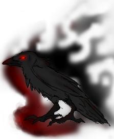 dark looking crow