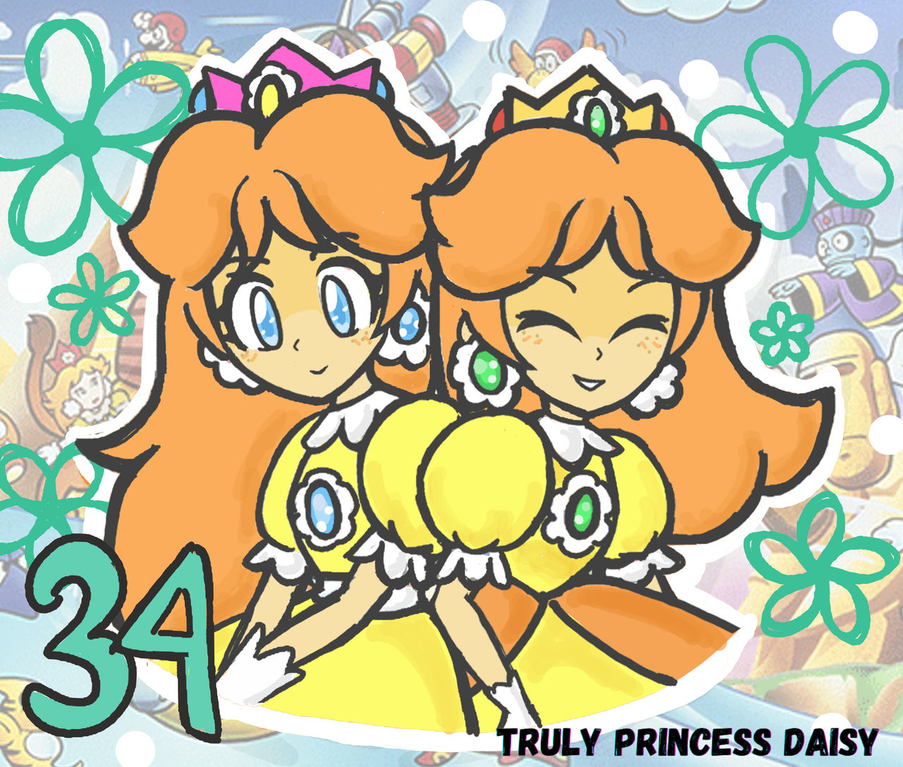 Daisy Fandom .: Daisy 34th Anniversary :. by TrulyPrincessDaisy on DeviantArt