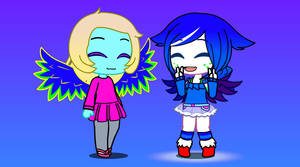 Anastasia making Auroria laugh