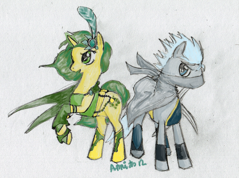 Rydia and Edge ponified