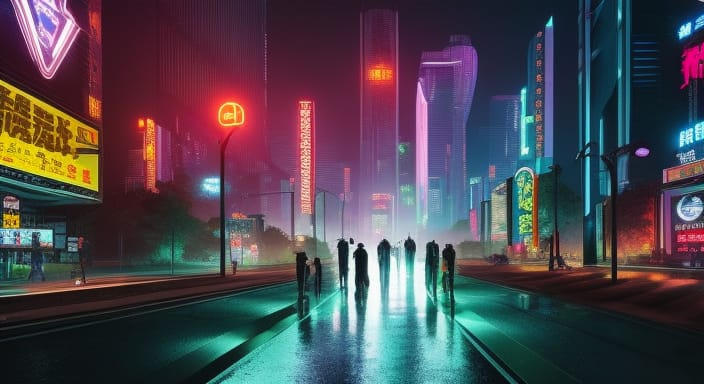 Cyberpunk Landscape 4 by Totally4Ryo on DeviantArt