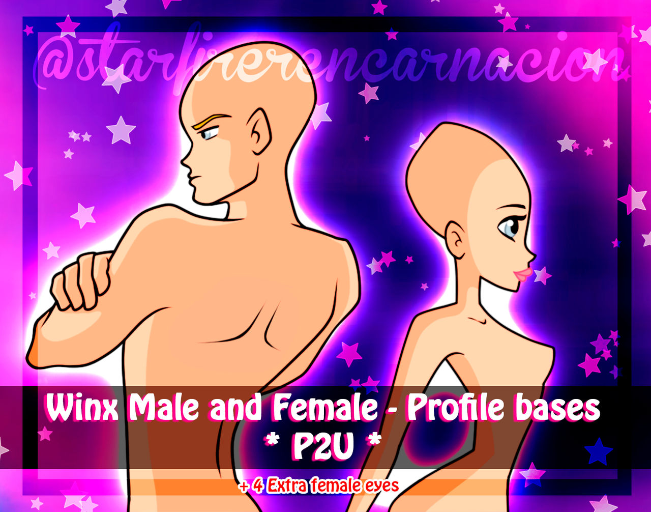 Magic Winx Base Winx Male and Female profile Bases - P2U by starfirerencarnacion on ...