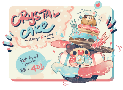 [OPEN] Crystal Cake Fleecy Collab Auction