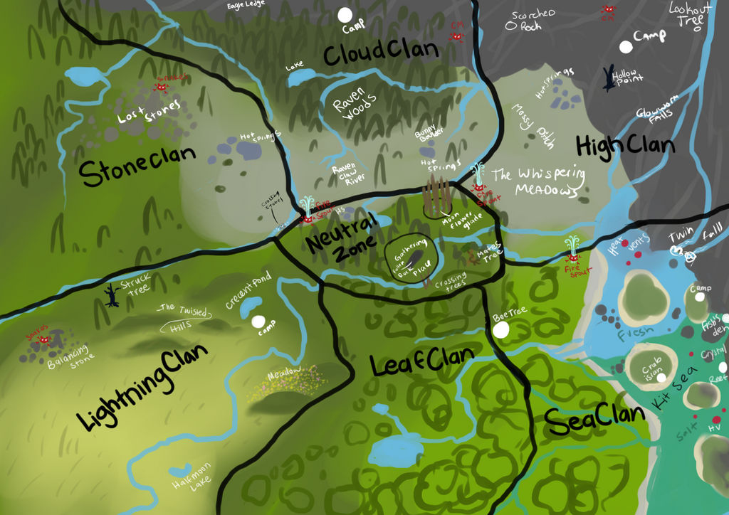 Marked map by LaurenBlu on DeviantArt