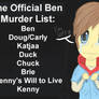 The Official Ben Murder List