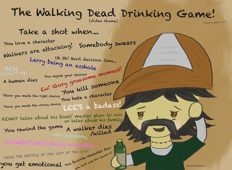The Walking Dead Video Game Drinking Game