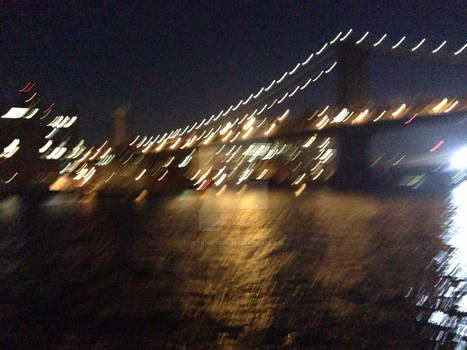 Blurry Brooklyn Bridge