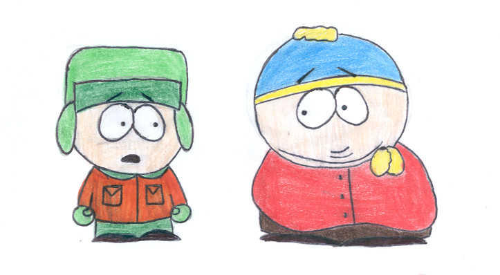 Cartman and Kyle