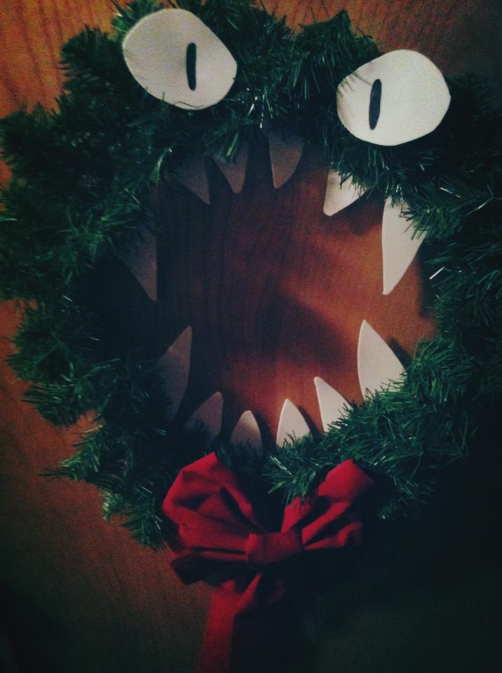 Nightmare Before Christmas Wreath Monster