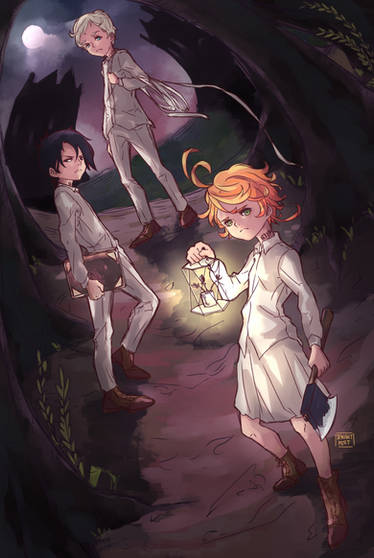 The Promised Neverland Anime Character Design Colo by Amanomoon on