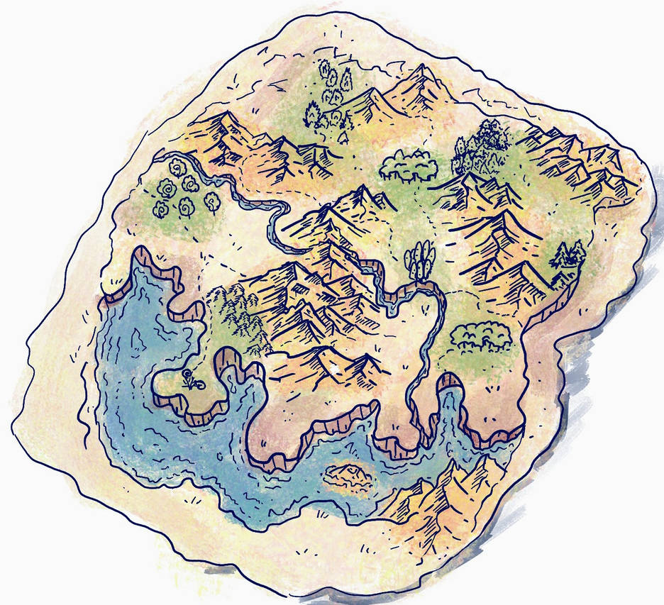Fantasy Map Illustration by Olkiss on DeviantArt