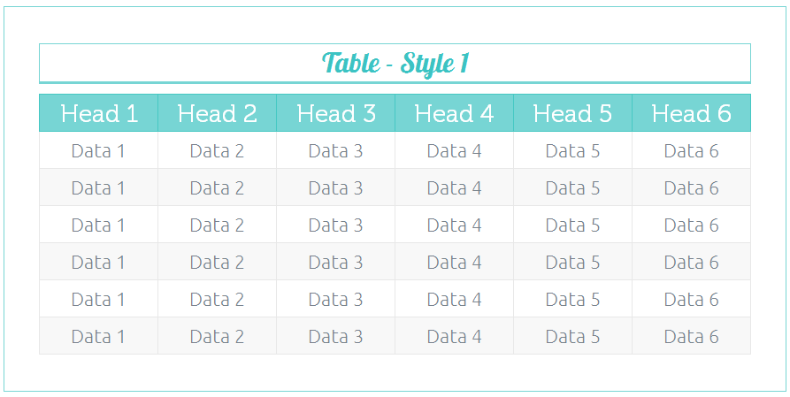 Table-Style-1