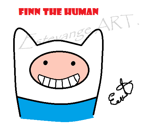 my stupid drawing of finn