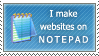 Website Notepad - Stamp