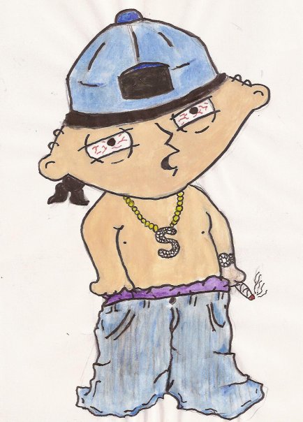 how to draw stewie gangster
