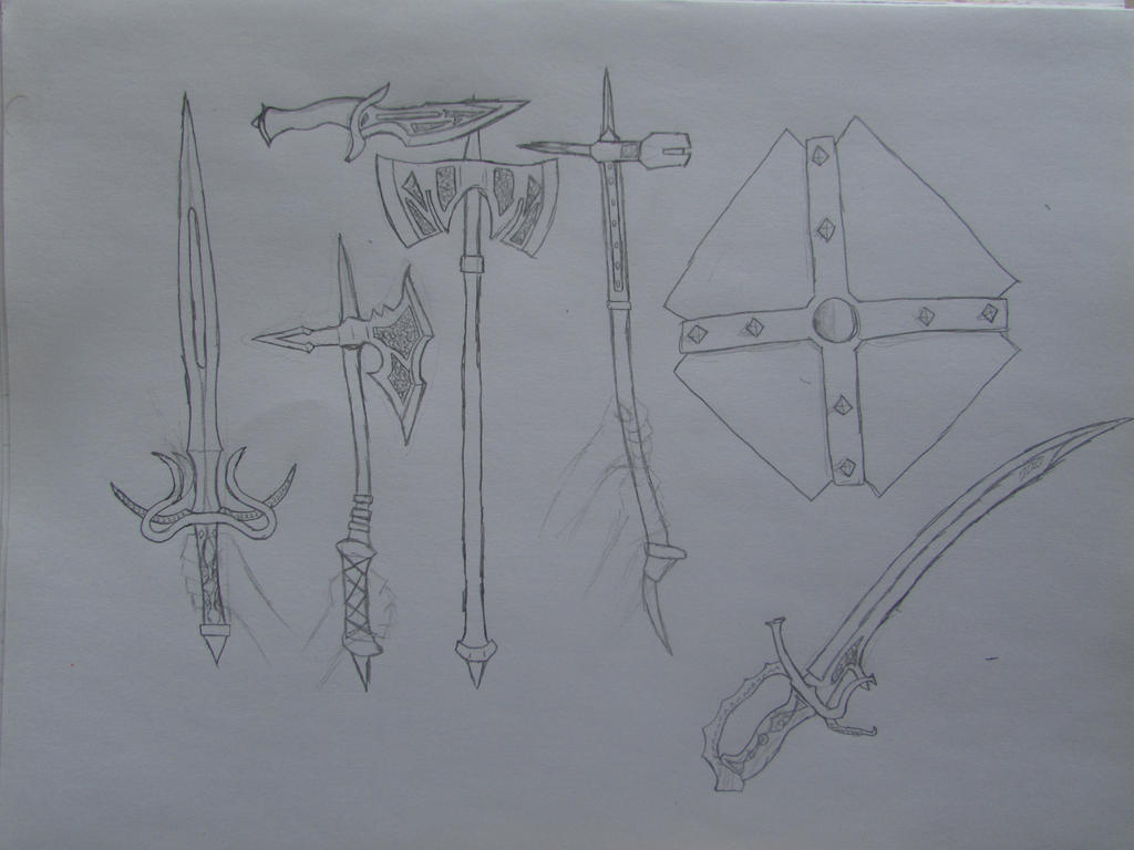 Random Weapon Cartoon Writing Random Weapons by AlphaMale33 on DeviantArt