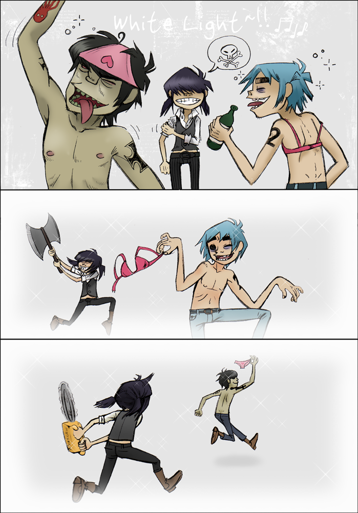 Gorillaz White Light by KinpatsuYasha DeviantArt