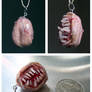 Little weird fleshball pendant from outerspace
