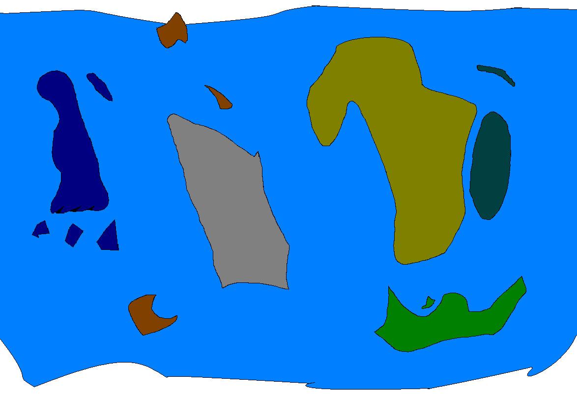 Gaia's world map